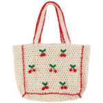 Bolso cerezas bordadas
