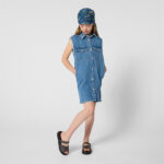 Vestido Denim strass