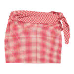 Mini falda vichy roja - Imagen 2