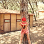 Mini falda vichy roja - Imagen 5