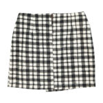 Falda vichy blanca y negra - Imagen 2