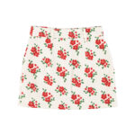 Mini falda flores rojas - Imagen 2