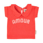 Camiseta toalla baby cuello Peter Pan "Amour"