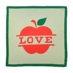 Bandana verde oliva print "Apple" - Imagen 2