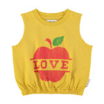 Camiseta manzana mostaza