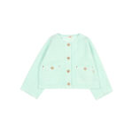 Chaqueta denim verde agua - Imagen 2
