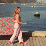 Pantalones Bordados Lila - Imagen 7