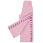 Pantalones Bordados Lila - Imagen 3