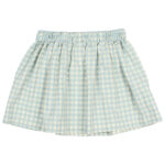 Mini falda vichy agua - Imagen 2