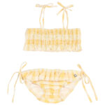 Biquini cuadritos vichy limon