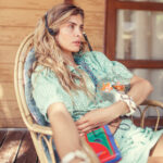 Camisa cuello volante vichy verde - Imagen 6