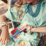 Camisa cuello volante vichy verde - Imagen 5