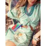 Camisa cuello volante vichy verde - Imagen 4