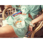 Mini falda vichy verde - Imagen 9