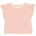 Camiseta rallitas coral