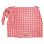 Mini falda vichy roja