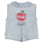 Mono denim cuello volante "Love" - Imagen 2